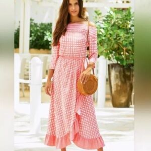 🆕 Cabana Life Nantucket Coverluxe Maxi Ruffle Dress UPF 50+